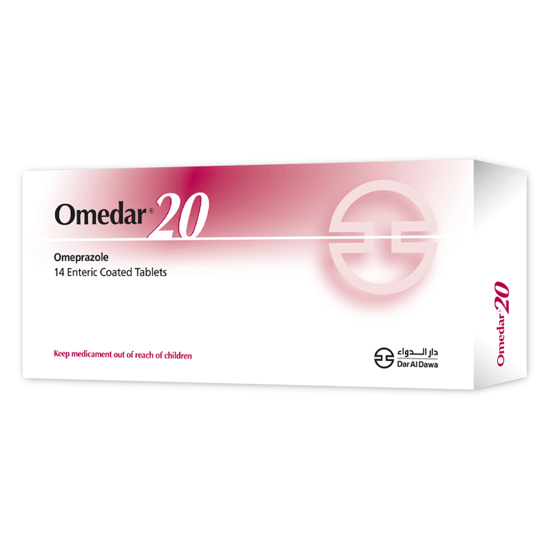 Omedar 20 mg 14 Tablets for heart burn