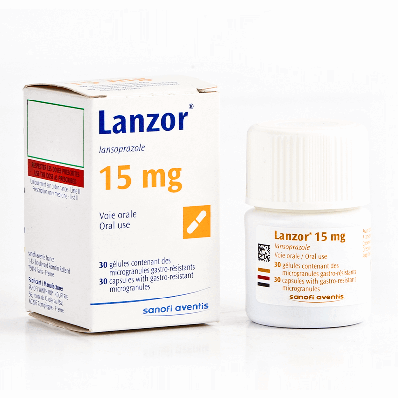 Lanzor 15Mg 30 Capsules for stomach acidity