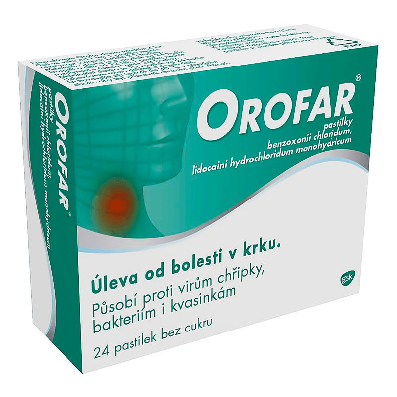 Orofar 24 lozenges Sore throat lozenges