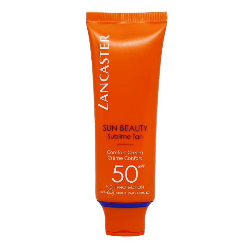 Lancaster SPF 50 Sublime Tan Comfort Cream 50 mL for a natural-looking tan 