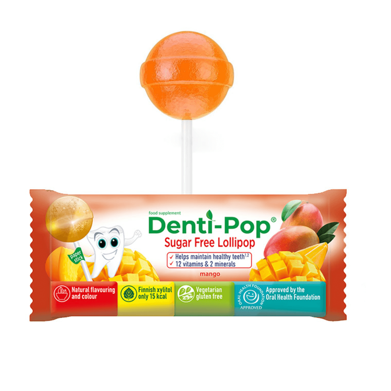 Denti Pop C And D Vitamins Mango Lollipop 40 pcs 