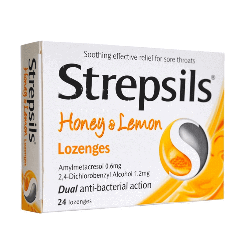 Strepsils Honey & Lemon  Sore throat lozenges