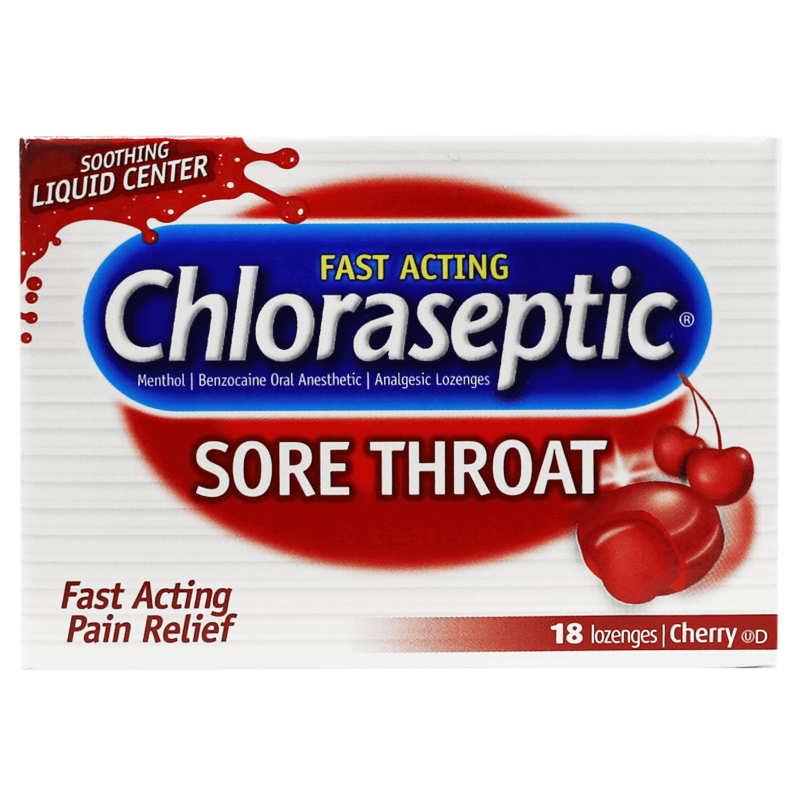 Chloraseptic Cherry Lozenges 18'S for sore throat