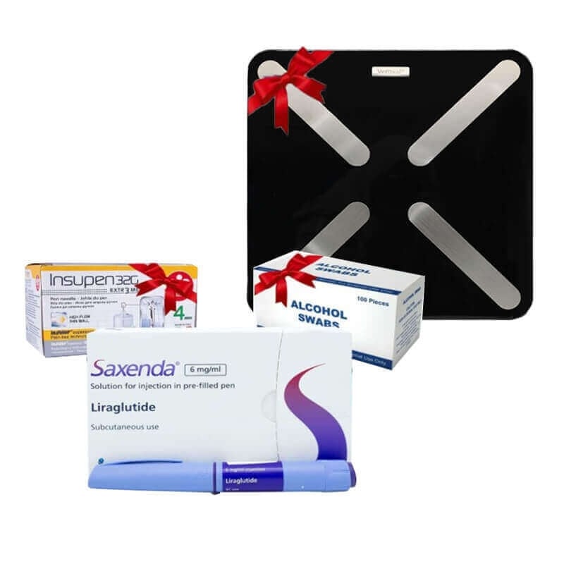 Saxenda + Microfine BD Needle 4mm + Alcohol Pad Z150 100'S + Hartmann Veroval Scale LG3 Offer Package