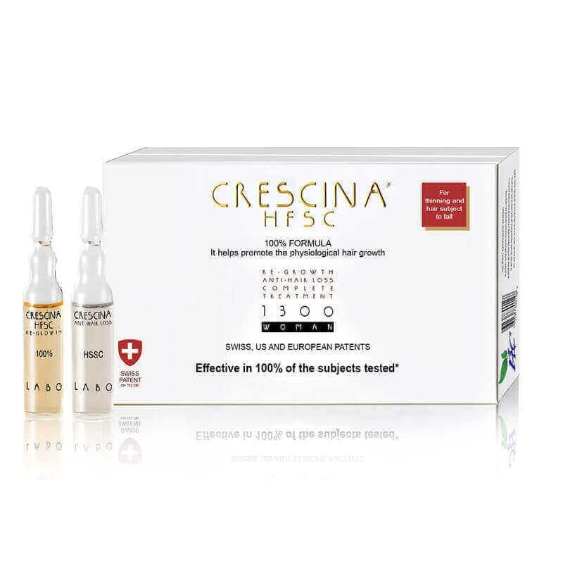 Crescina HFSC 100% 1300 Woman TC 10+10 Buy One Get One 50% OFF Offer Package