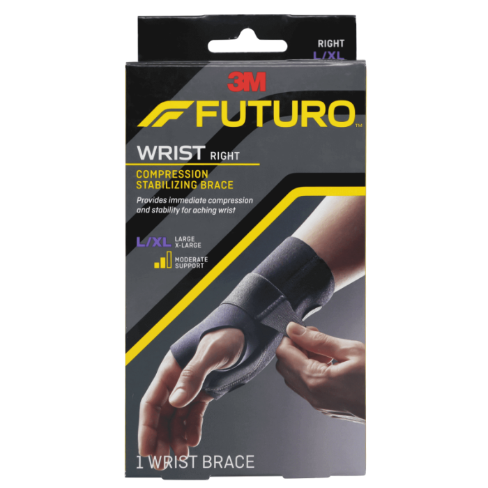 Futuro Wrist Right Compression Stabilizing Brace L/XL 