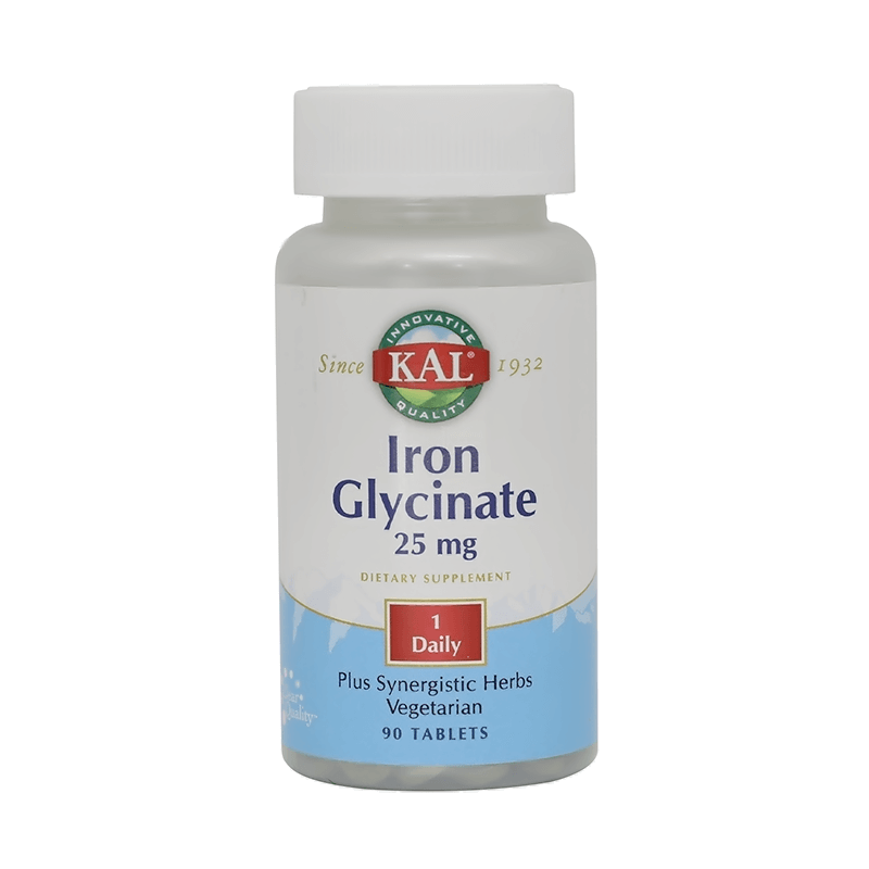 Kal Iron Glycinate 25 mg Tabs 90'S