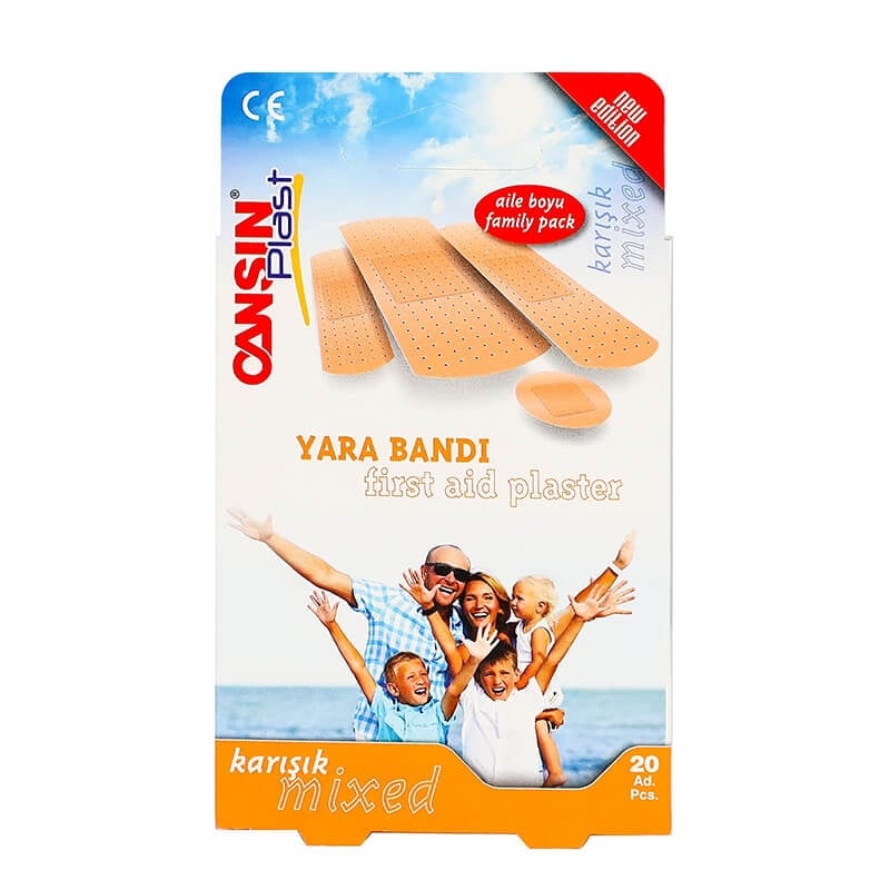 Cansin Plast First Aid Plaster Mixed Size 20 Pcs