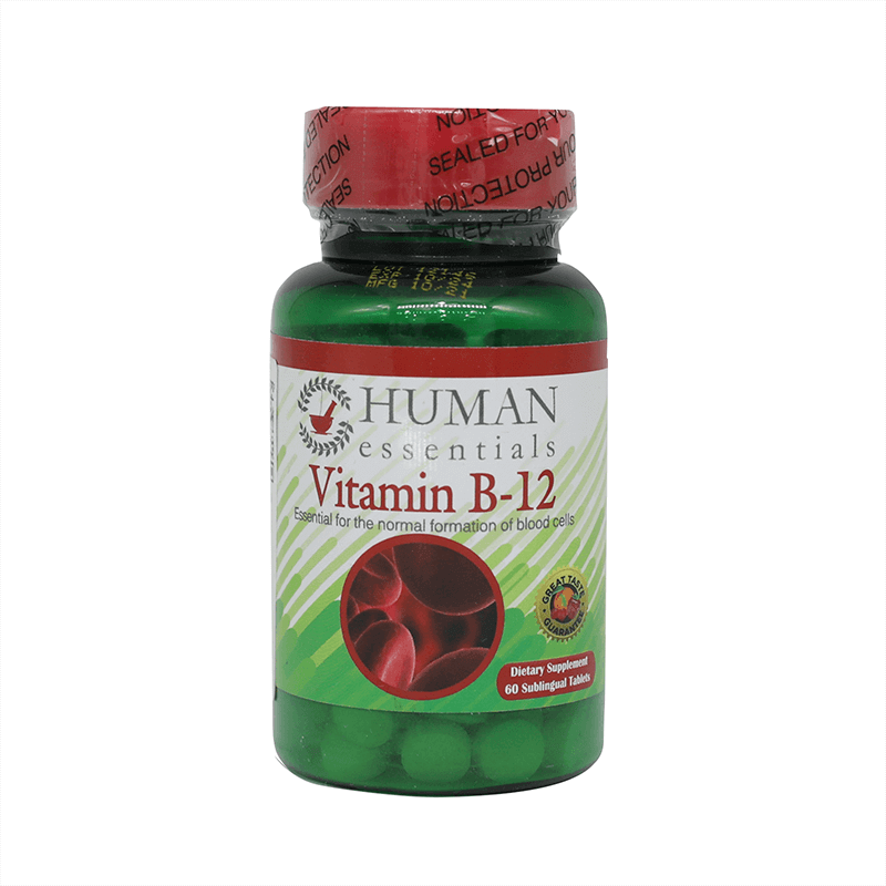 Human Essentials Vitamin B-12 2000 mcg Sublingual Tabs 60'S
