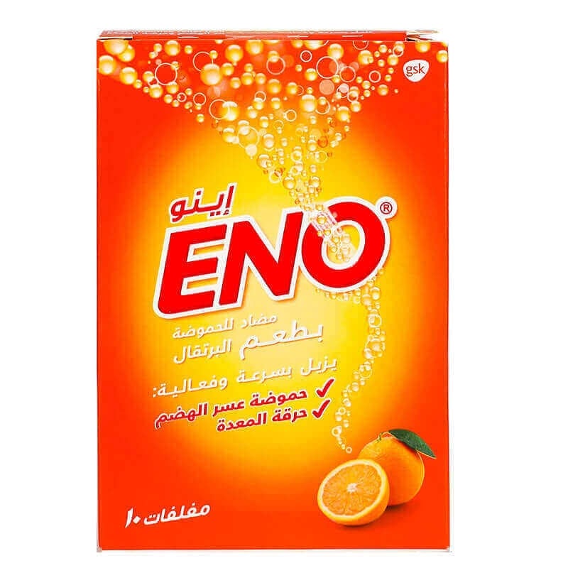 Eno Fruit Salt Orange 10 Sachets 