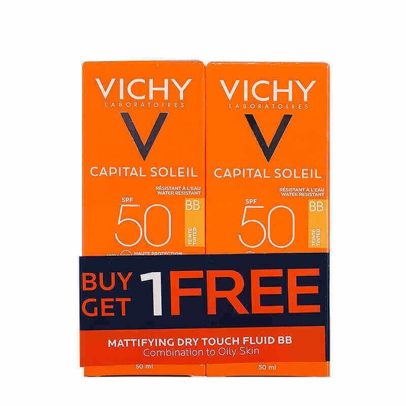 Vichy Capital Soleil BB SPF 50 Tinted Dry Touch Face Fluid Offer 1+1 