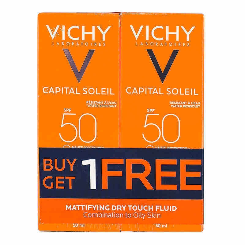 Vichy Capital Soleil SPF 50 Mattifying Dry Touch Fluid Offer 1+1 