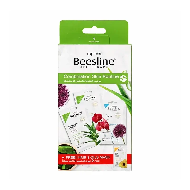 Beesline Combination Skin Routine 3 +1 Hair Mask Free 4*25 g 