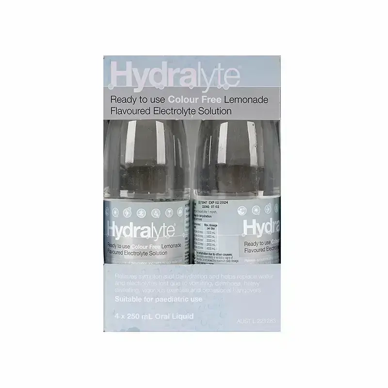 Hydralyte Lemonade Electrolyte Solution 4*250 ml 