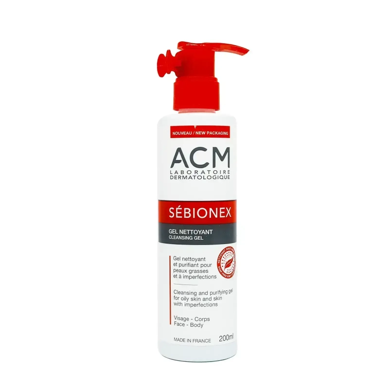 ACM Sebionex Cleansing Gel Face & Body 200 mL for oily skin