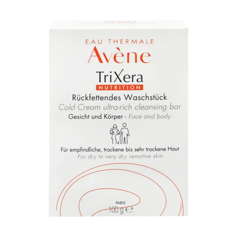 Avene Trixera Cold Cream Cleansing Bar 100 g for face and body