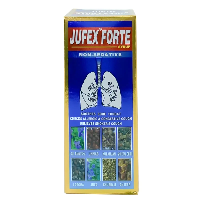 Jufex Forte Cough Syrup 100 ml for respiratory tract diseases