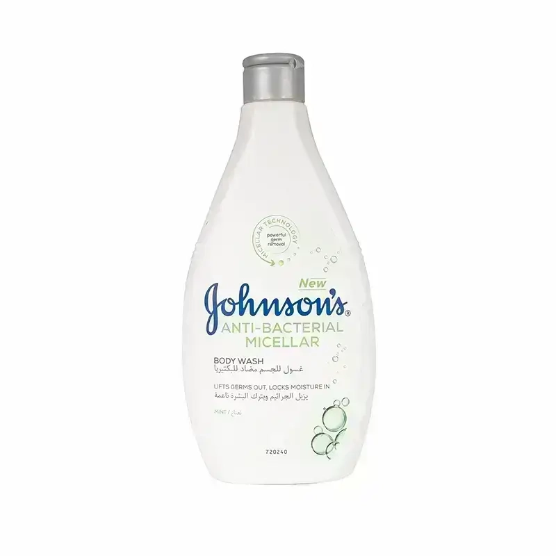 Johnson's Anti-Bacterial Micellar Body Wash Mint 400 ml