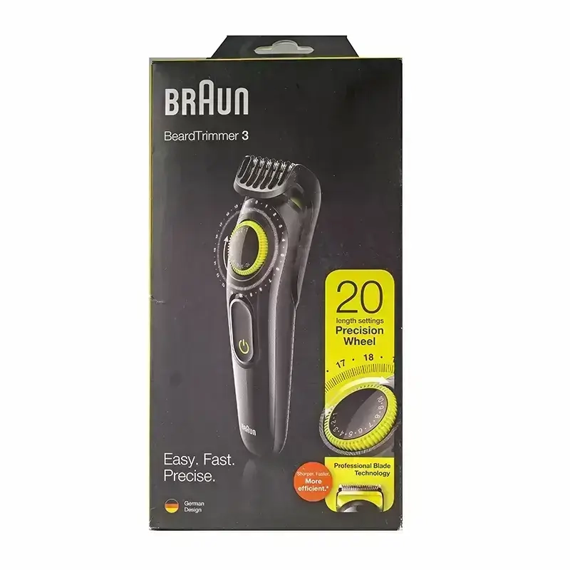 Braun Beard Trimmer 3 Black/Green BT3221