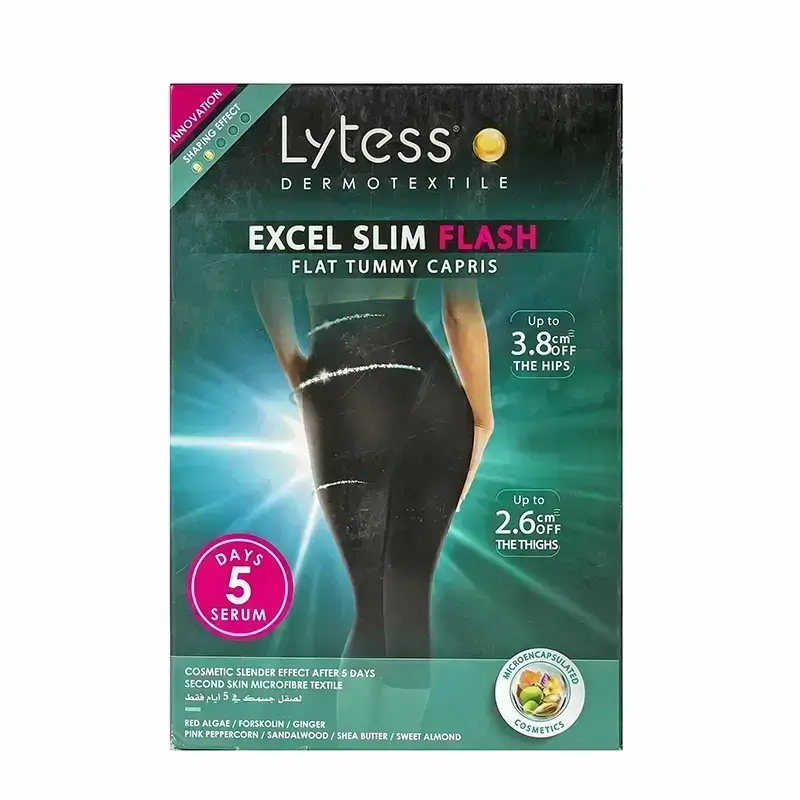 Lytess Flash Flat Tummy Capris Black L/XL 2424260 