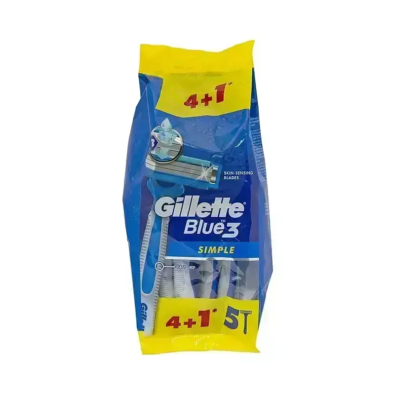 Gillette Blue 3 Simple 4+1 Disposable Razors Bag 