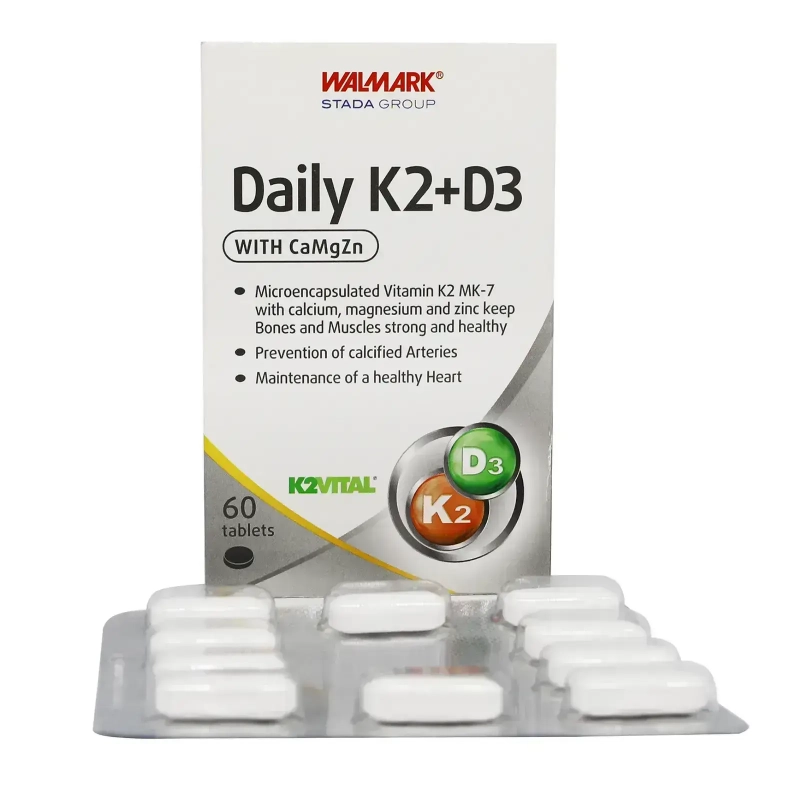 Walmark Daily K2 + D3 With Ca, mg, Zn Tabs 60'S vitamins & minerals