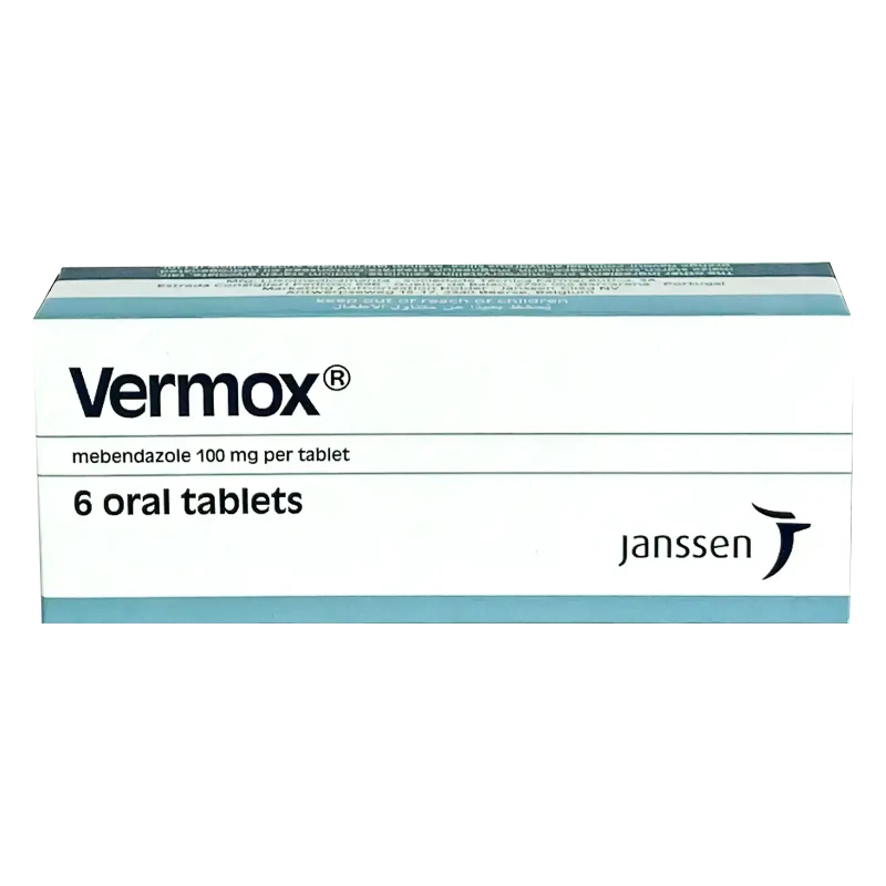 Vermox 100 mg 6 Tabs Anti Anthelmintic