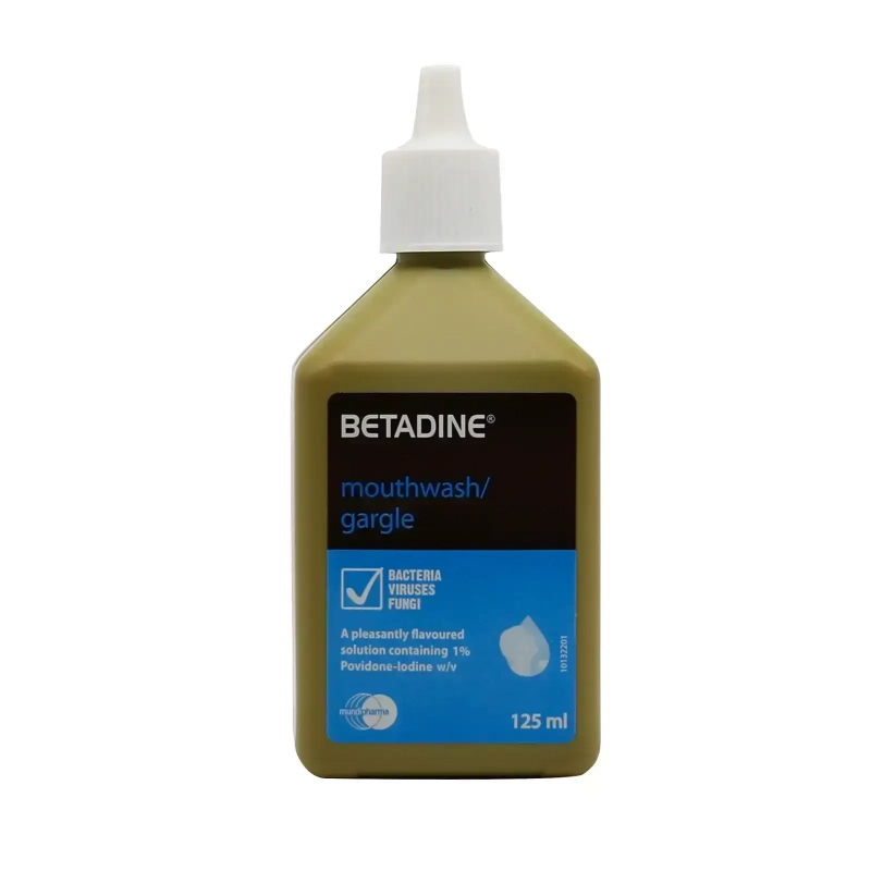 Betadine Gargle & Mouth Wash 125 ml For sore throat
