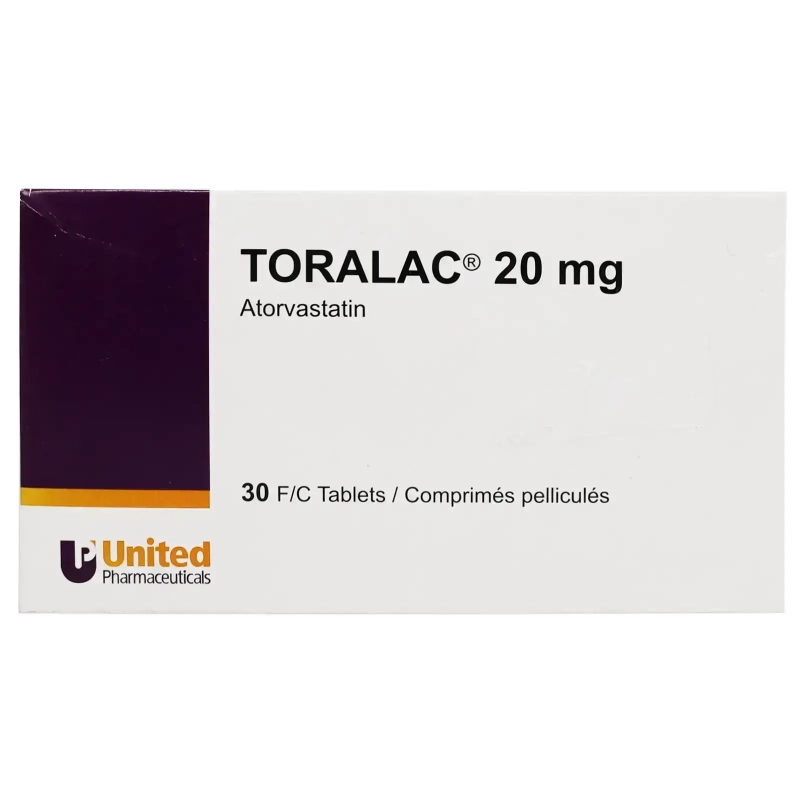 Toralac 20 mg Tabs 30'S for high cholesterol level