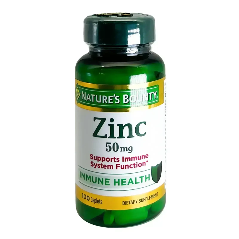Natures Bounty Zinc 50 mg Caplets 100'S For immune health and general health