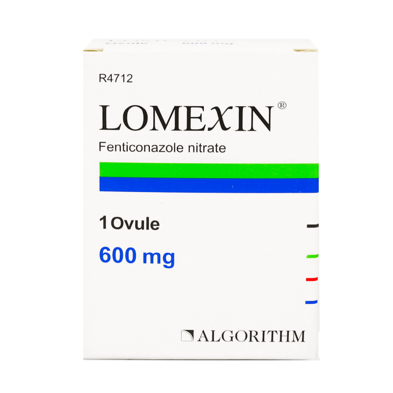 لوميكسين 600 مجم 1 تحميلة مهبلية لالتهابات المهبل الفطرية 