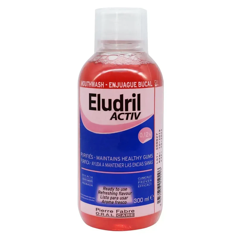 Oral Care Eludril Active 300 mL for healthy mouth
