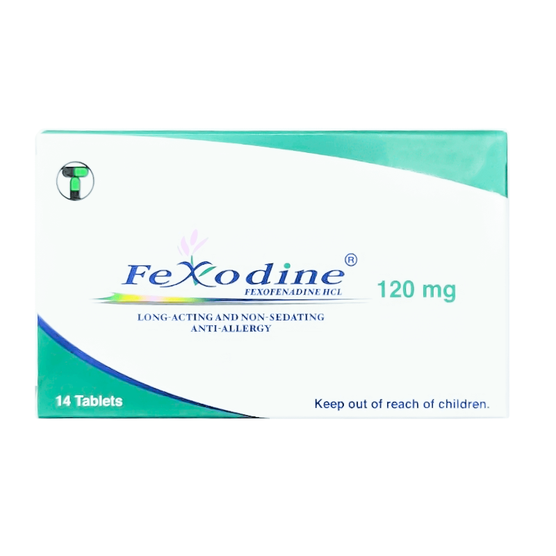 Fexodine 120 mg Tabs 14'S for allergic rhinitis