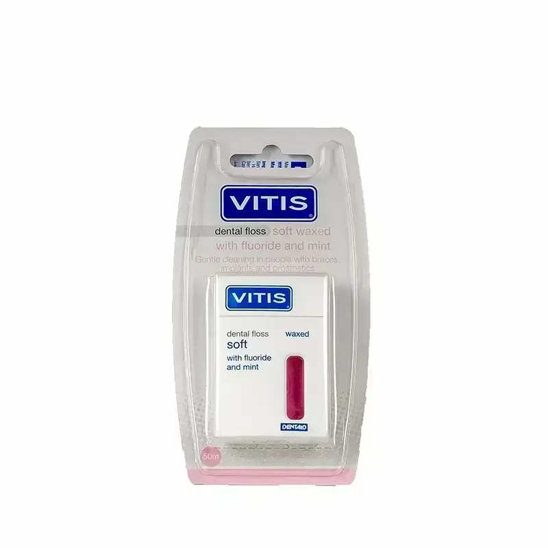 Vitis Waxed Dental Floss Soft Pink 50 m 301-V16
