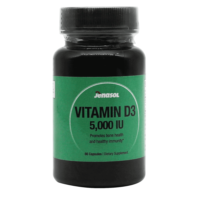 Jenasol Vitamin D3 5000 IU Caps 60'S to increase immunity