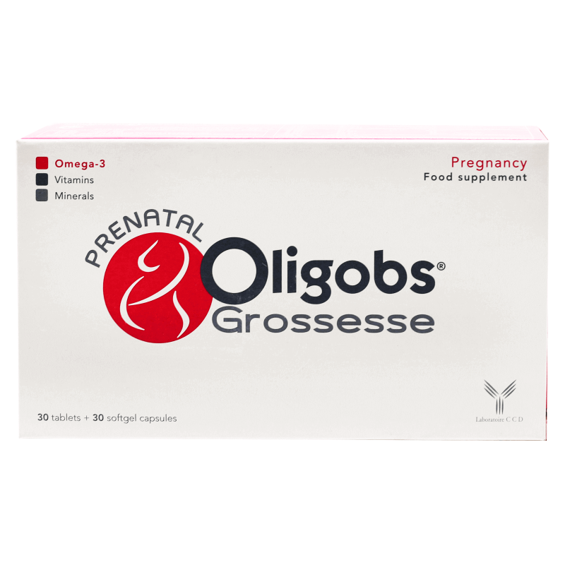 أوليجوبس جروسيسي اوميغا 3 للحامل 30 قرص + 30 كبسولة جيلاتينية فيتامين ومعادن 
