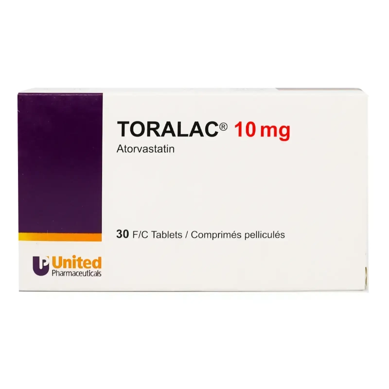 Toralac 10 mg Tabs 30'S for high cholesterol level
