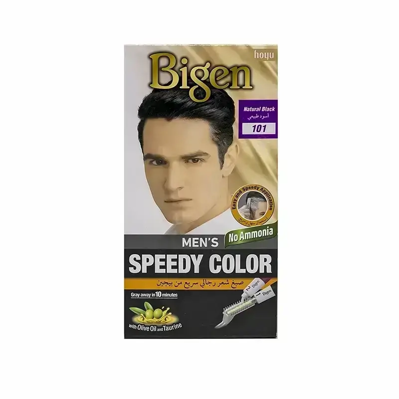 Bigen Men's Speedy Color Natural Black 101