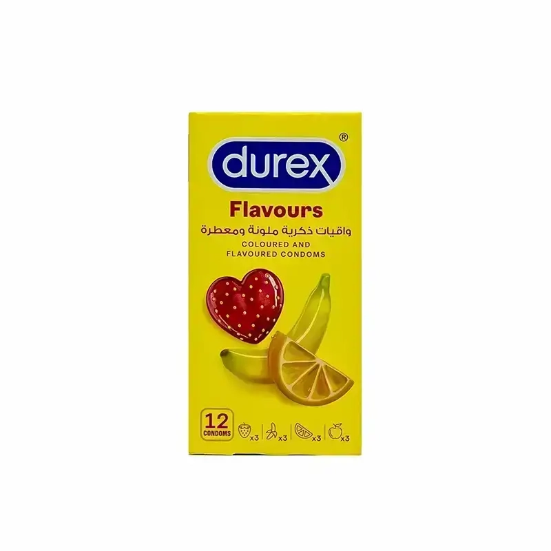 Durex Coloured And Flavoured Condoms 12 Pcs 