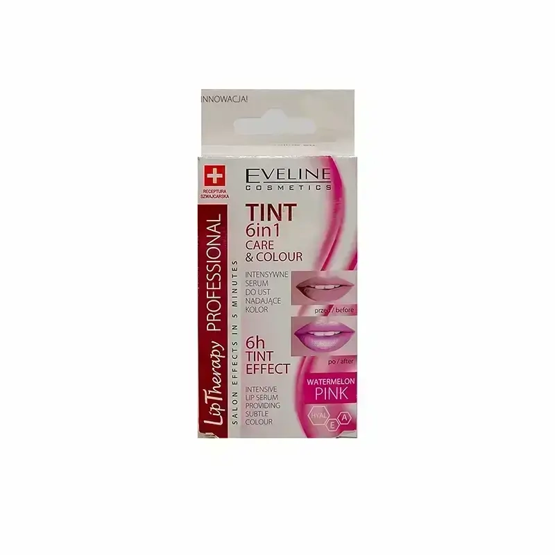 Eveline Tint 6In1 Care & Colour Lip Serum Pink 12 ml