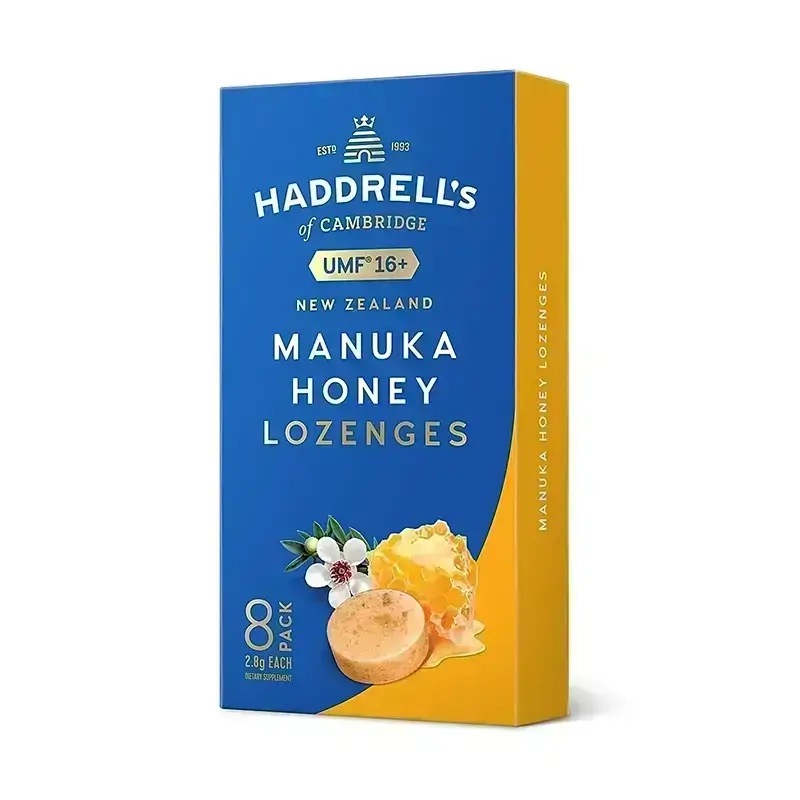 Haddrells Manuka Honey UMF 16+ Lozenges Propolis 8 Pcs