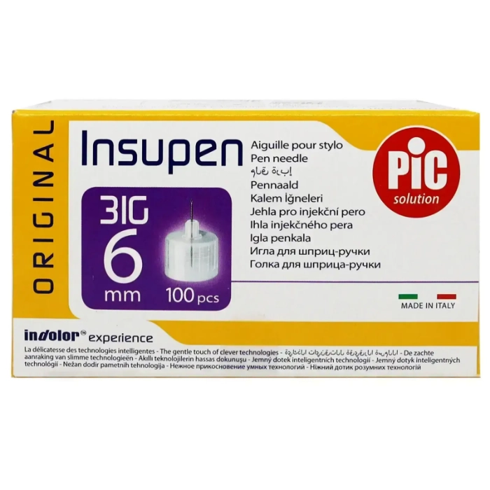 Agujas insulina 31G 5mm ADVANCED INSUPEN PIC SOLUTION