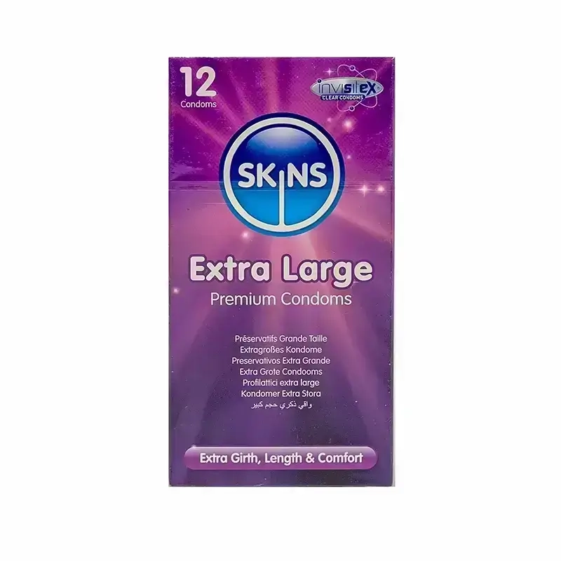 Skins Extra Large Condoms 12 Pcs 
