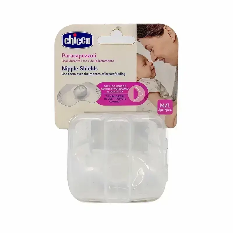 Chicco Silicone Nipple Shields M/L 2 Pcs 