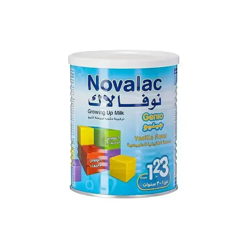 Novalac Genio 1, 2, 3 Growing Up Milk Vanilla Flavor 400 g