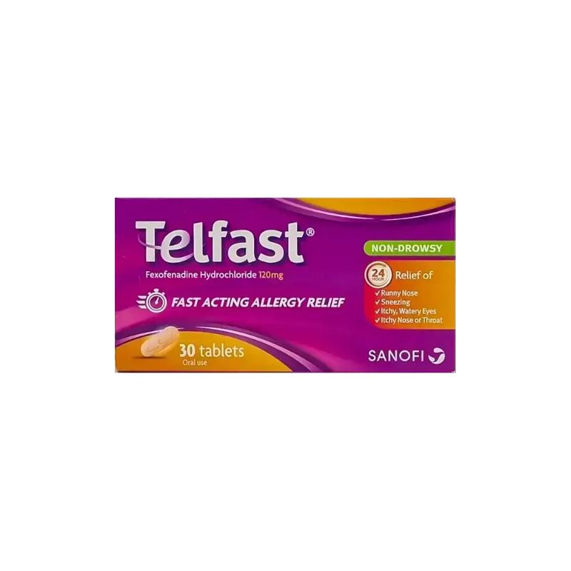 Telfast 120 mg 30 Tabs 