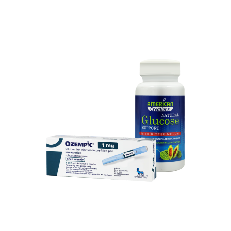 Offer Package Ozempic 1 mg + American Creations Glucose Support