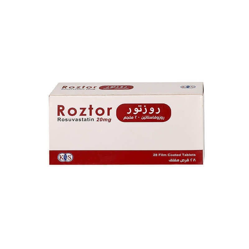 Roztor Rosuvastatin 20 mg F/C Tabs 28'S Antihyperlipidemic