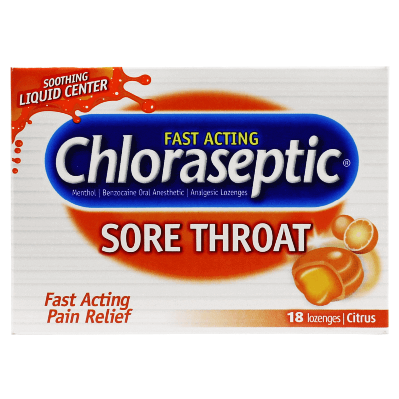 Chloraseptic Citrus Lozenges 18'S for sore throat