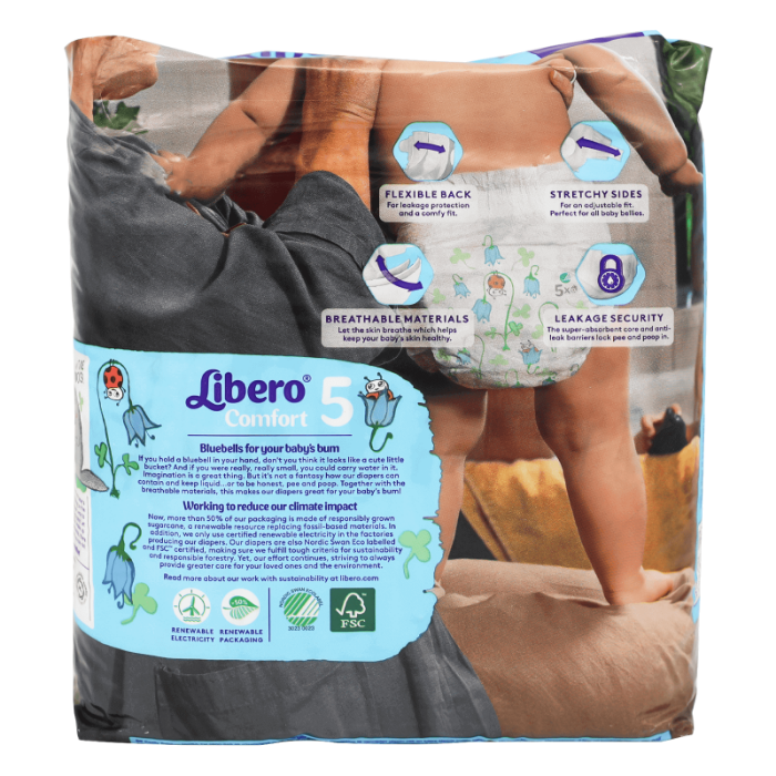 Libero Comfort 5 - 10 à 14 kg - 46 langes bébé